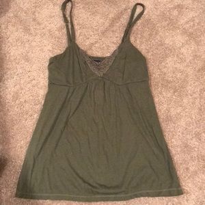 Olive Green American Eagle Tank Top